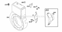 Blower Hsg Diagram and Parts List for  Briggs and Stratton Engine